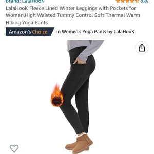 Fleece lined leggings like new!